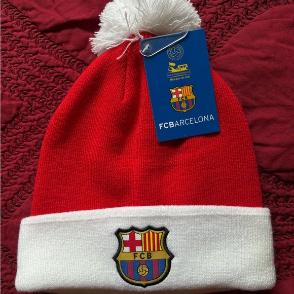 OFFICIAL FC BARCELONA , BEANIE , 100% ACRYLC - Picture 2 of 4